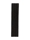 Marc Jacobs Wool Monogram-pattern Knit Scarf In Grey