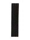 Marc Jacobs Wool Monogram-pattern Knit Scarf In Grigio/nero