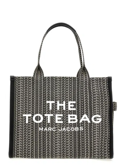 Marc Jacobs 'the Monogram Large Tote' Shopping Bag In Gray