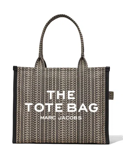 Marc Jacobs 'the Monogram Large Tote' Shopping Bag In Grey