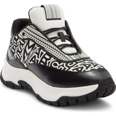 Marc Jacobs The Monogram Lazy Runner Sneaker In Black