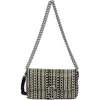 Marc Jacobs The Monogram Leather J Marc Mini Bag In Black/white