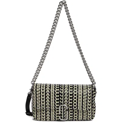 Marc Jacobs The Monogram Leather J Marc Mini Bag In Black