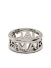 Marc Jacobs The Monogram Metal Ring In Silver