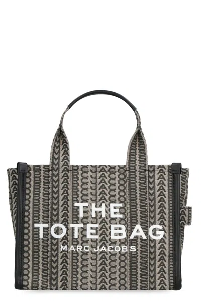 Marc Jacobs Monogram Canvas Tote Strap Detachable In Beige