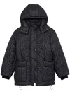 Marc Jacobs Monogram-pattern Quilted Puffer Jacket In Black