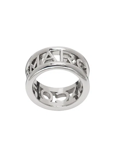 Marc Jacobs The Monogram Ring In Gray