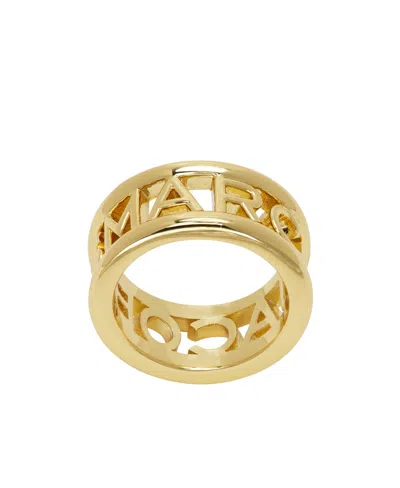 Marc Jacobs The Monogram Ring In Yellow