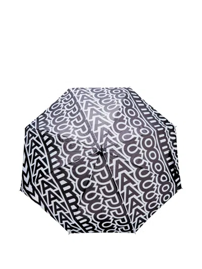Marc Jacobs The Monogram Umbrella In Black