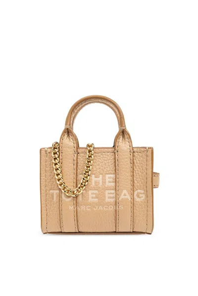 Marc Jacobs The Nano Chained Tote Bag In Beige