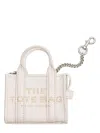 Marc Jacobs The Nano Tote Bag Charm In Cotton/silver
