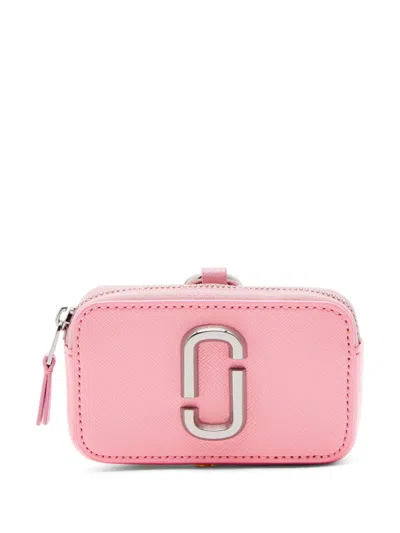 Marc Jacobs The Snapshot Leather Crossbody Bag In Pink