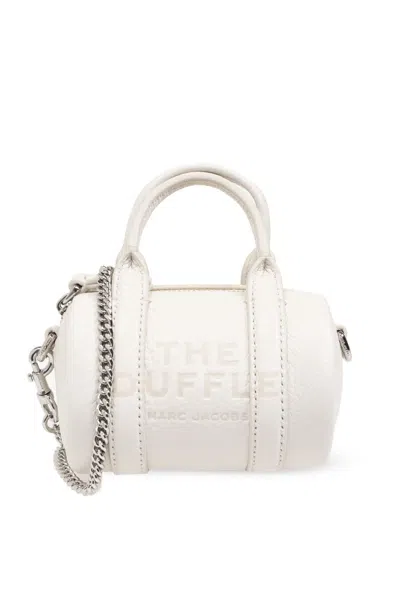Marc Jacobs The Nano Duffle Leather Crossbody Bag In White