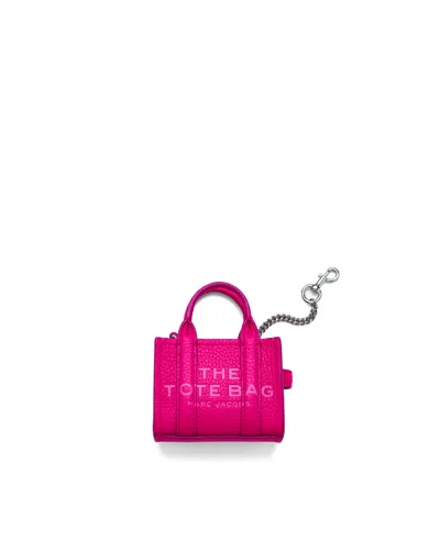 Marc Jacobs The Nano Tote Bag Charm Hot Pink