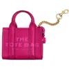 Marc Jacobs The Nano Tote Bag Charm In Lipstick Pink