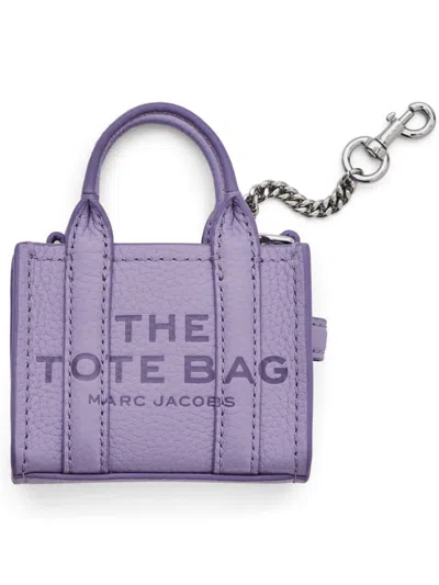 Marc Jacobs The Nano Tote Bag Charm In Purple