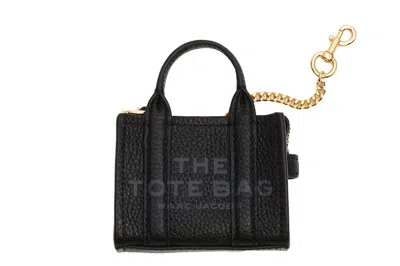 Pre-owned Marc Jacobs The Nano Tote Charm Black