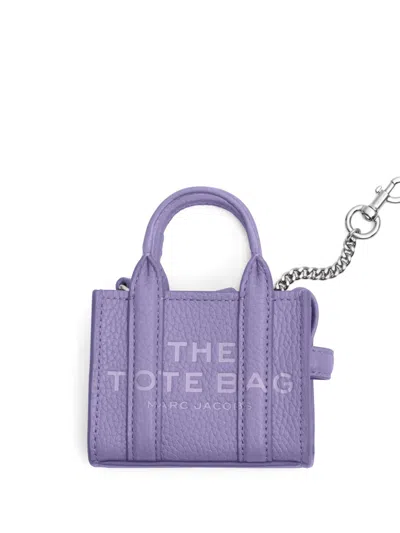 Marc Jacobs The Nano Tote Bag Charm In Purple