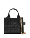 Marc Jacobs The Nano Charm Tote Leather Crossbody Bag In Black