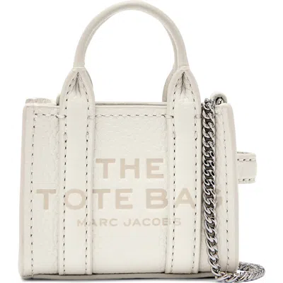 Marc Jacobs The Nano Charm Tote Leather Crossbody Bag In Cotton