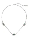 Marc Jacobs The J Marc Luxe Station Sliver Necklace In Metallic