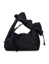 Marc Jacobs The Bow Mini Bag In Black Nylon In Black