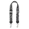 Marc Jacobs The Outline Logo Bag Strap In Black