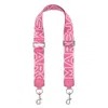 Marc Jacobs The Outline Logo Bag Strap In Pink