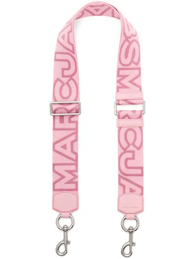 Marc Jacobs The Outline Logo Strap In 粉色