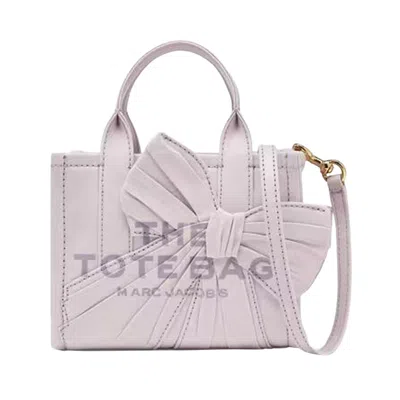 Pre-owned Marc Jacobs The Oversized Bow Canvas Crossbody Tote Bag 'light Iris' | Purple | Women's Size Onesize