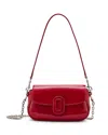 Marc Jacobs The Patent Leather Clover Shoulder Bag In Siren/nickel