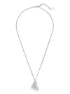 Marc Jacobs The Pavé Kiki Boot Necklace In Silver
