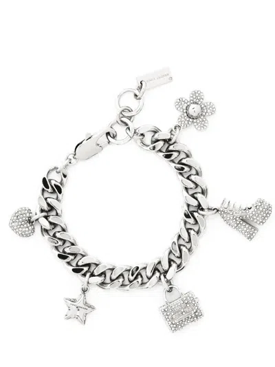 MARC JACOBS THE PAVE MINI ICON CHARM BRACELET