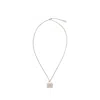 Marc Jacobs The Pave Tote Necklace - Metal - Silver In Gold