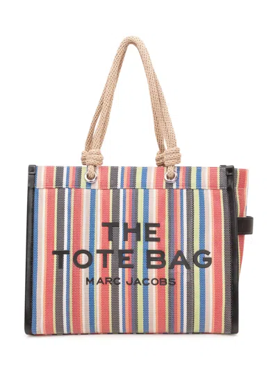Marc Jacobs The Perfect Stripe Tote Handbag In Neutral