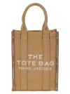Marc Jacobs Canvas Jacquard Mini Tote Bag In Brown