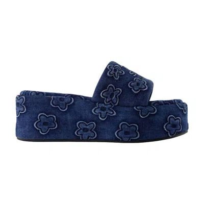 Marc Jacobs The Platform Sandals In Blue
