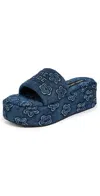 Marc Jacobs The Platform Sandals Medium Wash Indigo