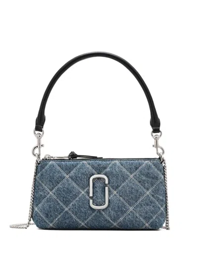 Marc Jacobs Quilted Denim Utility Crossbody Bag In Blue
