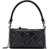 Marc Jacobs The Quilted Utility Snapshot Cross Body Bag In Black
