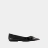 Marc Jacobs The Pointy Toe Ballerinas In Black