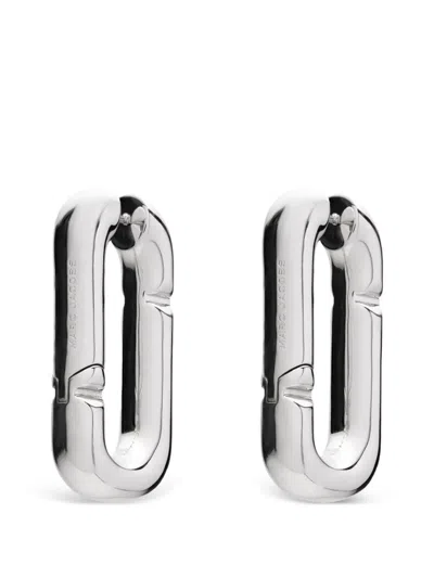 Marc Jacobs The Pop J Marc Hoop Earrings In Metallic