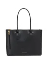 Marc Jacobs Pop J Medium Leather Shoulder Tote Bag In Black