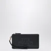 Marc Jacobs Rectangular Leather Clutch Wrist Strap In Blue