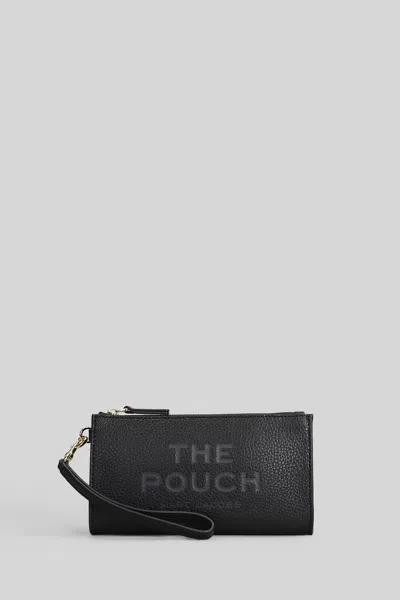 Marc Jacobs The Pouch Clutch In Black Leather