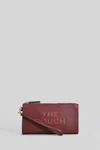 Marc Jacobs The Pouch Clutch In Bordeaux Leather In Burgundy