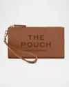 Marc Jacobs Pochette The Leather Pouch Argan Oil In Brown