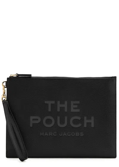Marc Jacobs The Pouch Large Leather Pouch In Black