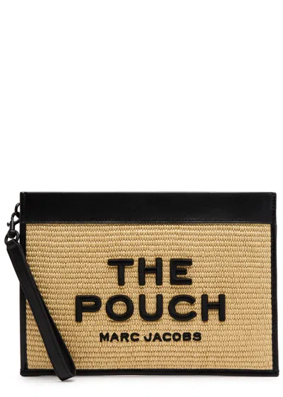 Marc Jacobs The Pouch Large Raffia Pouch In Natural