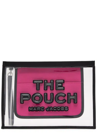 Marc Jacobs The Pouch Pvc And Leather Pouch In Black